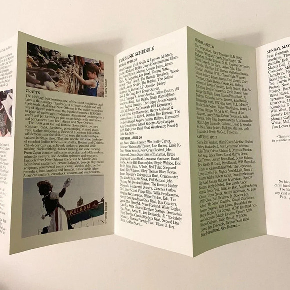 Vintage New Orleans Tour Brochure Mississippi River Cruise and Jazz Festival - Picture 14 of 15